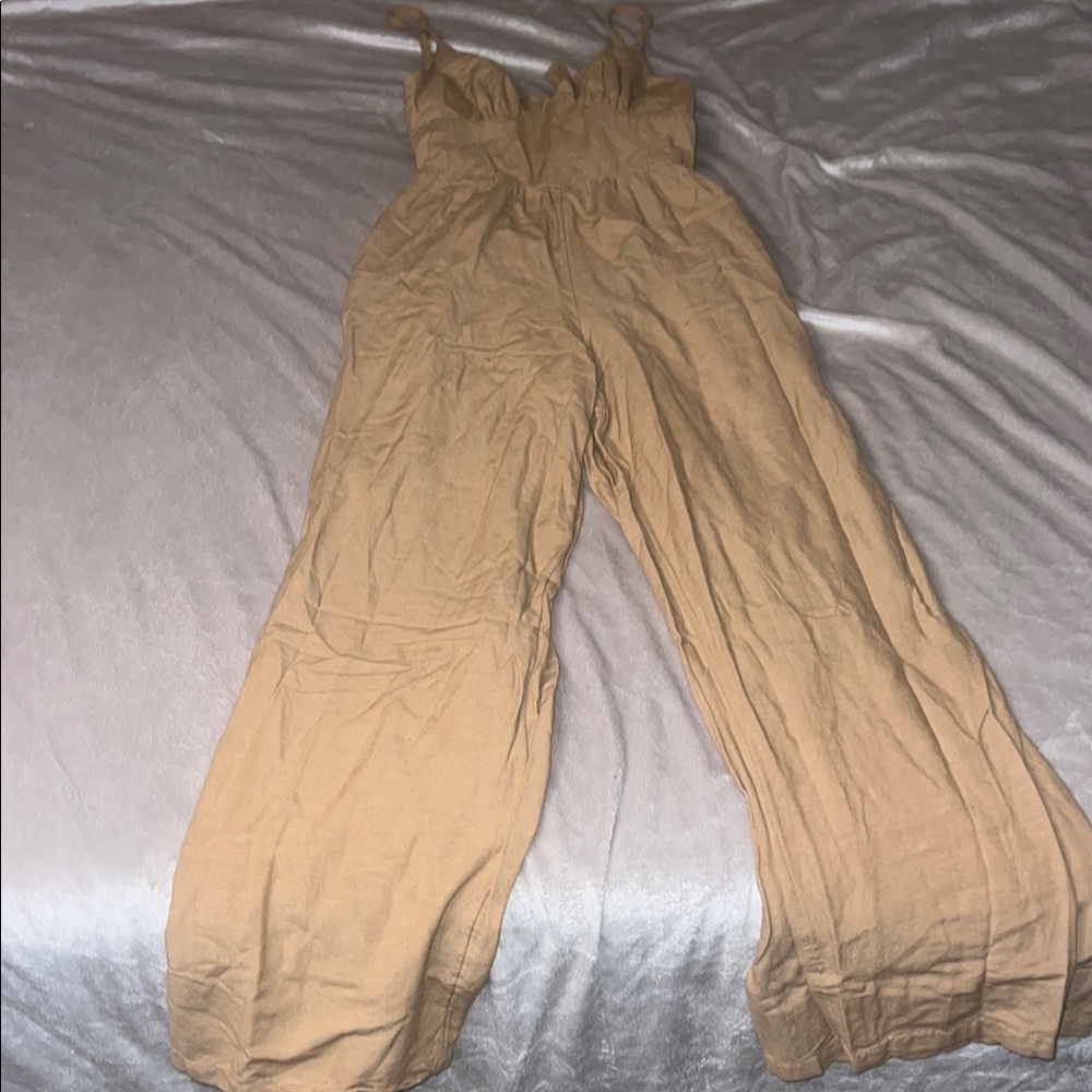 Jopana Women's Tan Jumpsuit